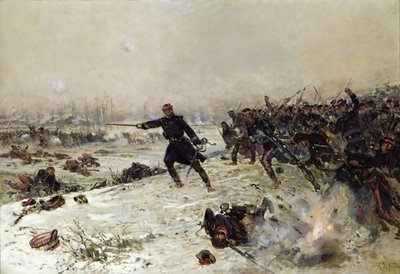 Episodio della guerra del 1870, Battaglia di Chenebier, 16 gennaio 1871, 1882 da Alphonse Marie de Neuville